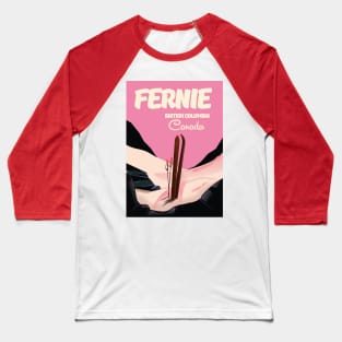 Fernie British Columbia ski Baseball T-Shirt